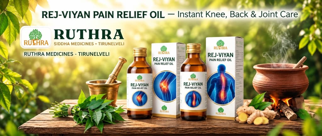 Rej-Viyan Pain Relief Oil - Instant Knee, Back & Joint Care